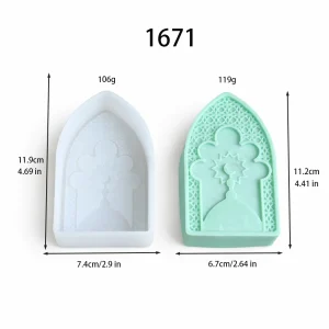 Geometric Decorative Silicone Mold for Candle Making 1671