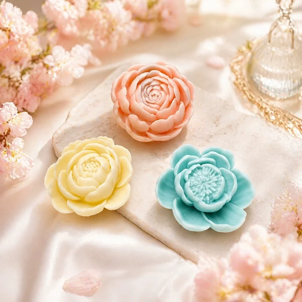 Lotus Silicone Mold for Candle Casting | 1703 | BK Silicone - Image 4