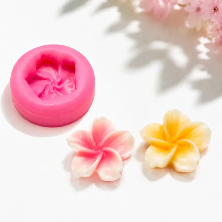 Silicone Candle Mold with Plumeria Design | Atacado B2B OEM | SKU 1723