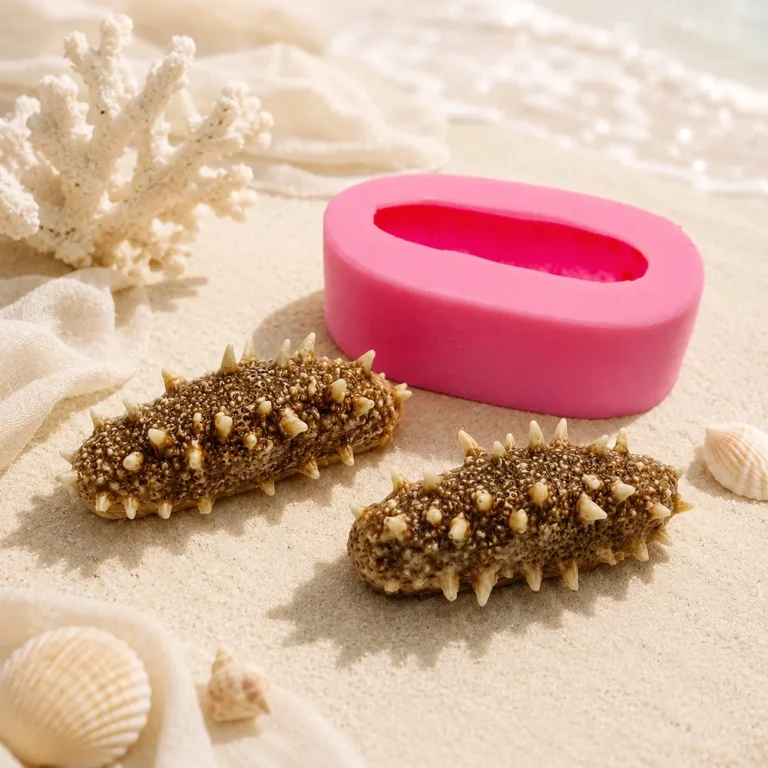 Sea cucumber Silicone Candle Making Mold 1727