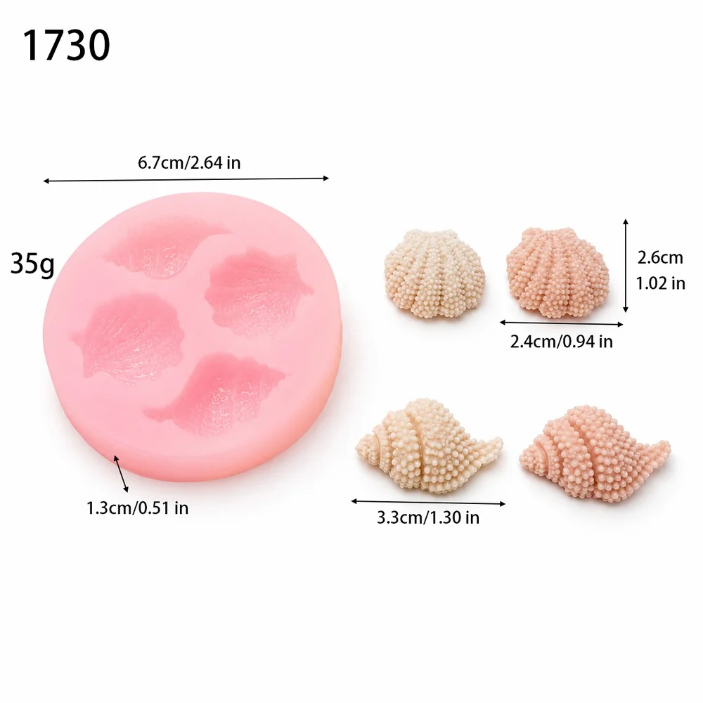 Conch Silicone Mold for Wax Casting | 1730 | BK Silicone