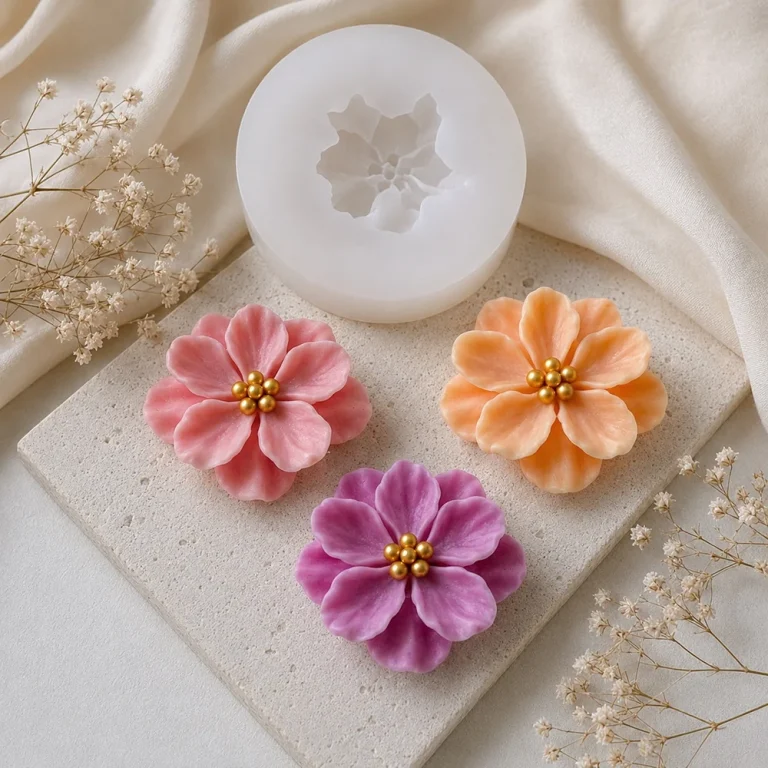 3D 3D Flower Silicone Candle Mold | Atacado B2B OEM | SKU 1732