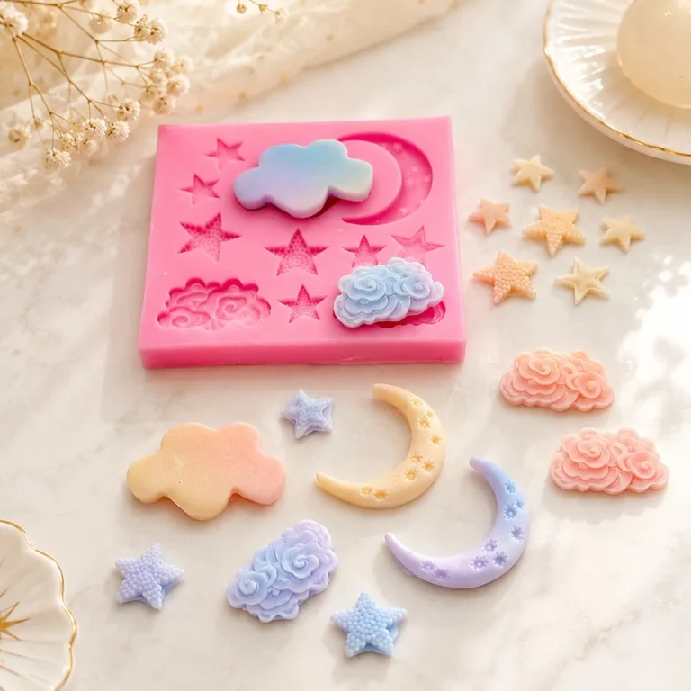 3D Star Moon Cloud Silicone Candle Mold | جملة B2B وتصنيع OEM | SKU 1735