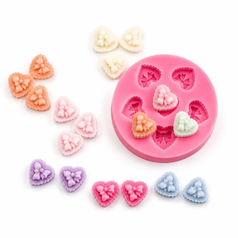 Heart Bow Silicone Mold for Handmade Crafts 1737