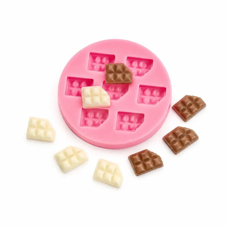Half Chocolate Bar Silicone Candle Mold | 1739 | BK Silicone