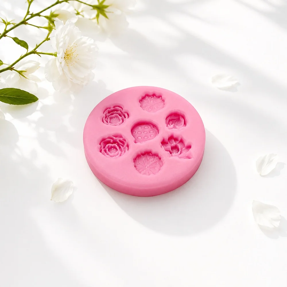 3D Mini Lotus Silicone Mold | 1743 | BK Silicone - Image 4