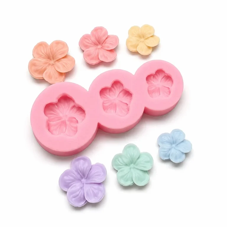 Flexible Five-petaled Flower Silicone Mold for Candle Making | Atacado B2B OEM | SKU 1773