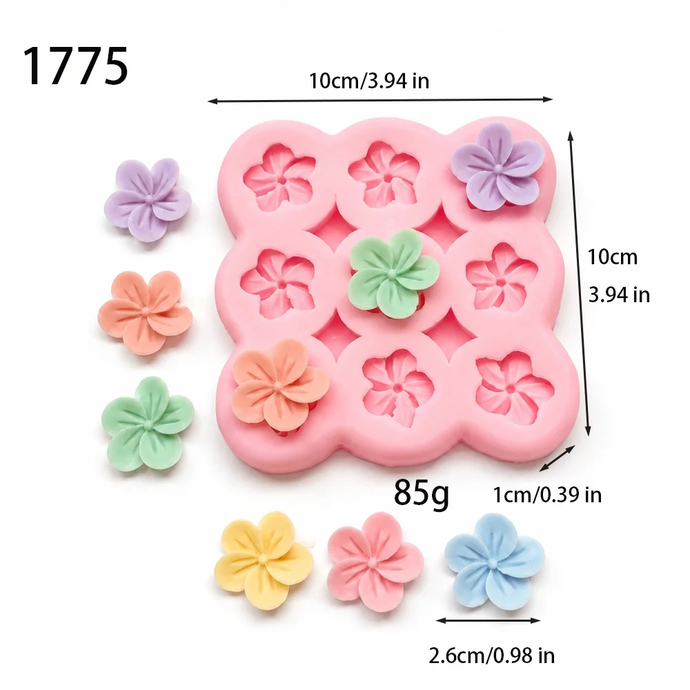 1775 — Форма цветов с указанными размерами