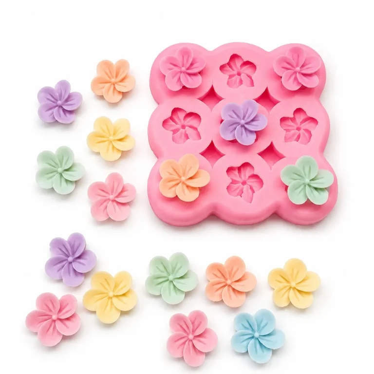 3D Five-petal Flower Flower Silicone Candle Mold | Atacado B2B OEM | SKU 1775