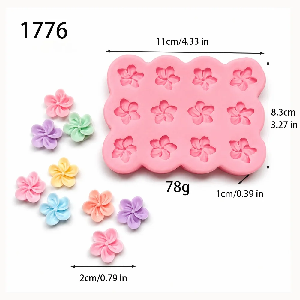 1776 — Форма мелких цветов с указанными размерами