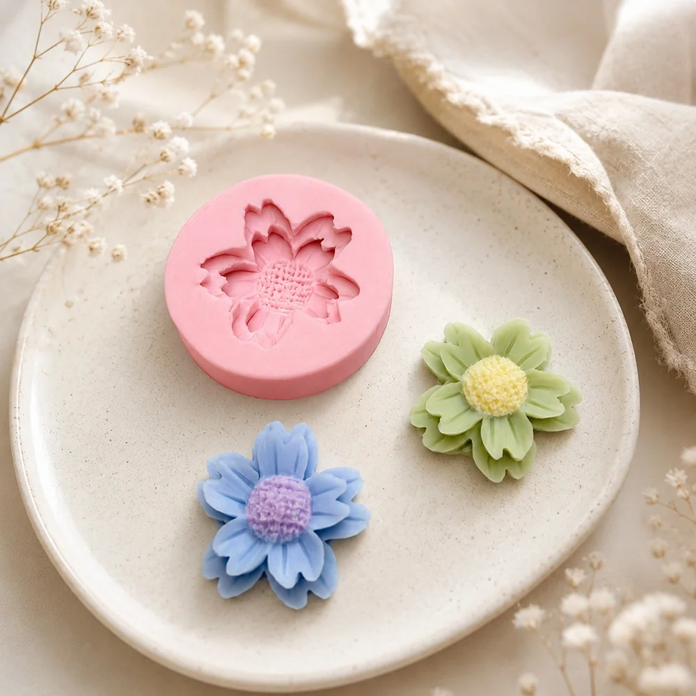3D Flower Silicone Candle Mold | 1788 | BK Silicone - Image 2