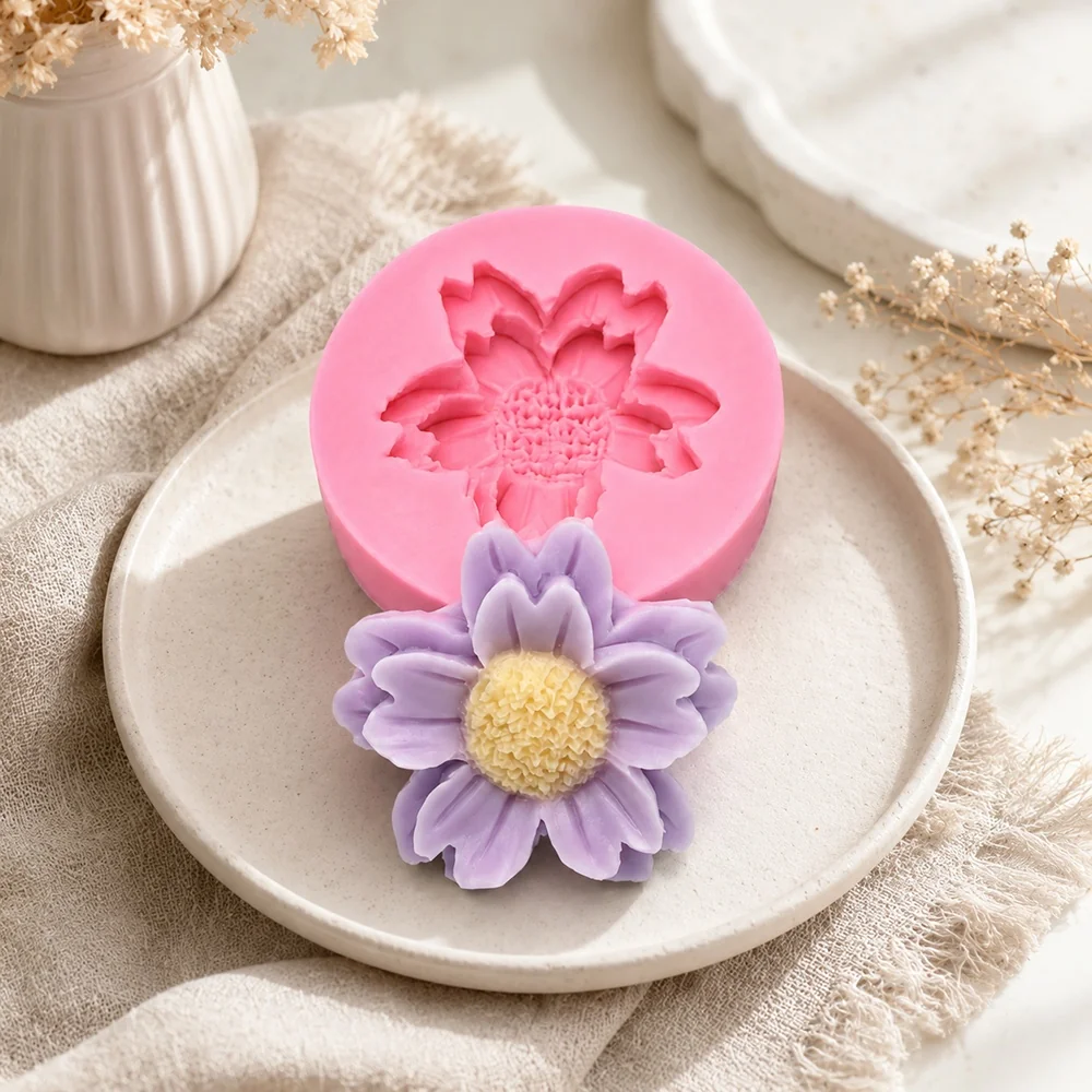 3D Flower Silicone Candle Mold | 1788 | BK Silicone - Image 4