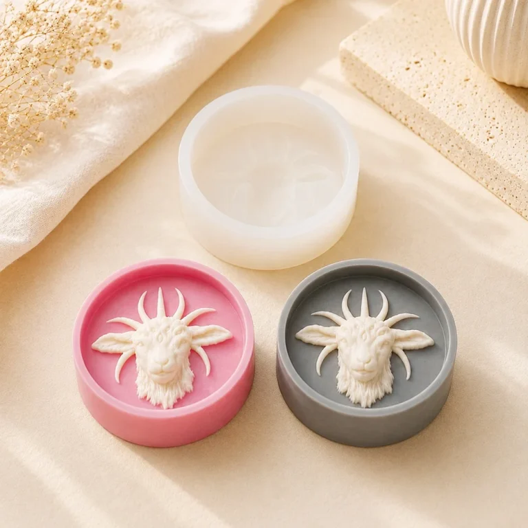3D Baphomet Silicone Candle Making Mold 1808