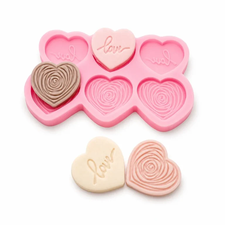 Flexible Heart love Silicone Mold for Candle Making | Atacado B2B OEM | SKU 1817