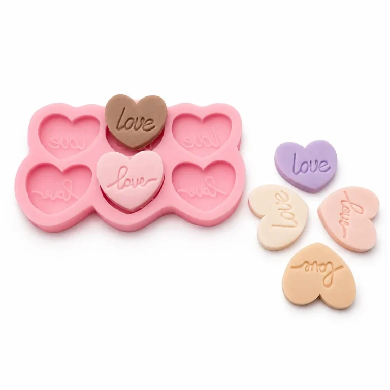 Heart LOVE Silicone Candle Mold 1818