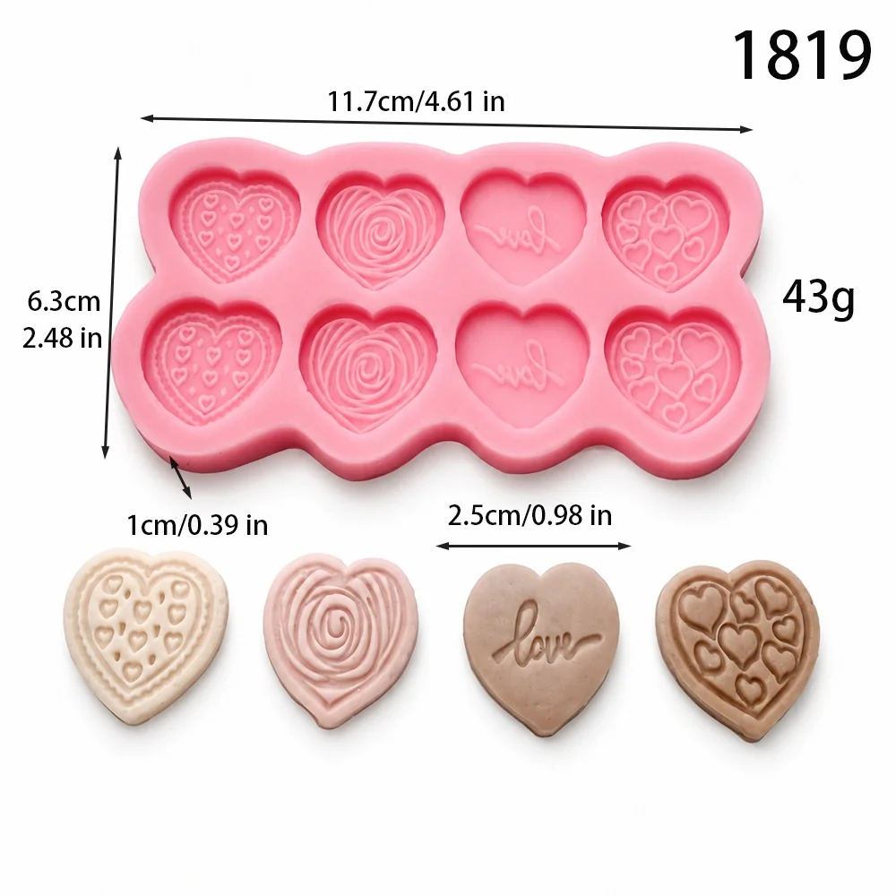 3D Heart Silicone Candle Mold | 1819 | BK Silicone