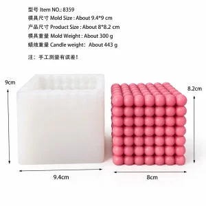 Silicone Candle Mold | 8359 | BK Silicone