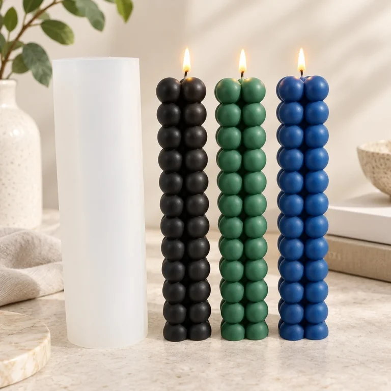 Silicone Candle Mold with Decorative Design | جملة B2B وتصنيع OEM | SKU 8390