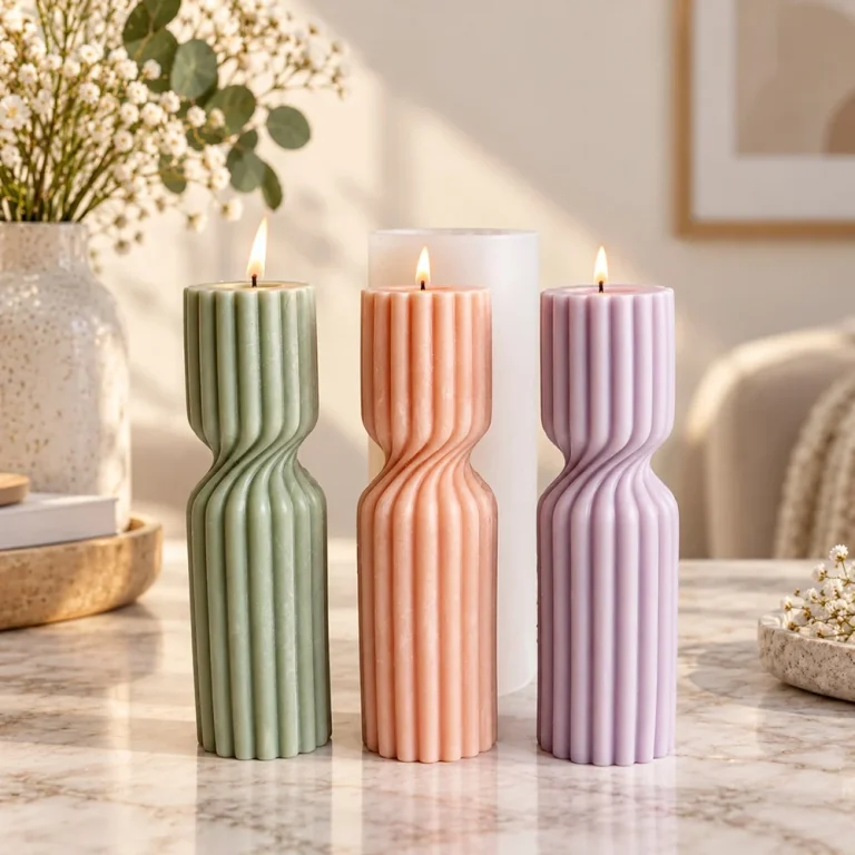 Silicone Candle Mold with Decorative Design | جملة B2B وتصنيع OEM | SKU 9098L