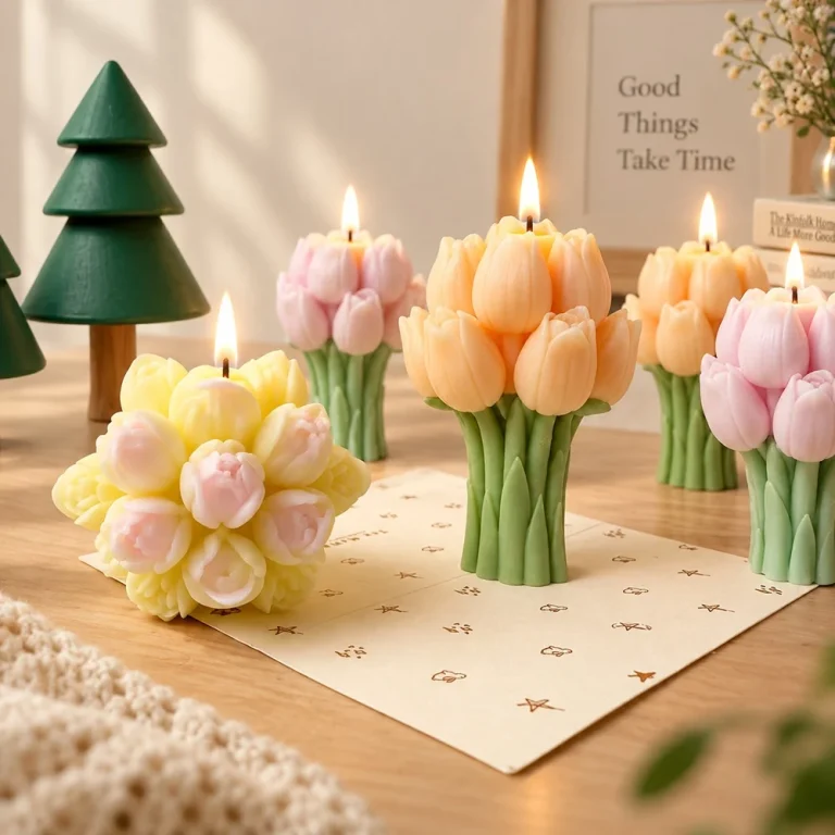Tulip Bouquet Silicone Mold for Candle Making | Atacado B2B OEM | SKU 9117