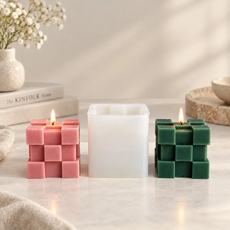 3D Rubik Silicone Candle Mold | 9194 | BK Silicone