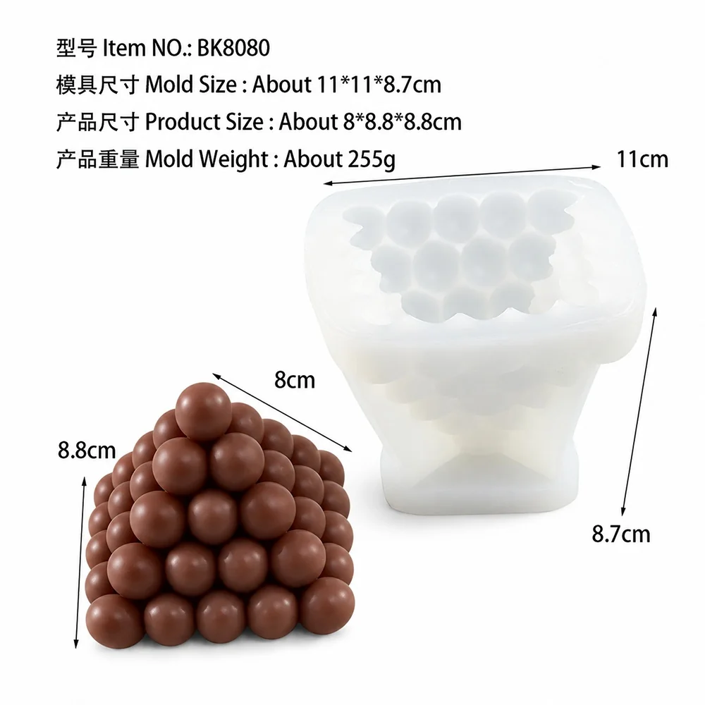 BK8080 Silikon-Kerzenformen
