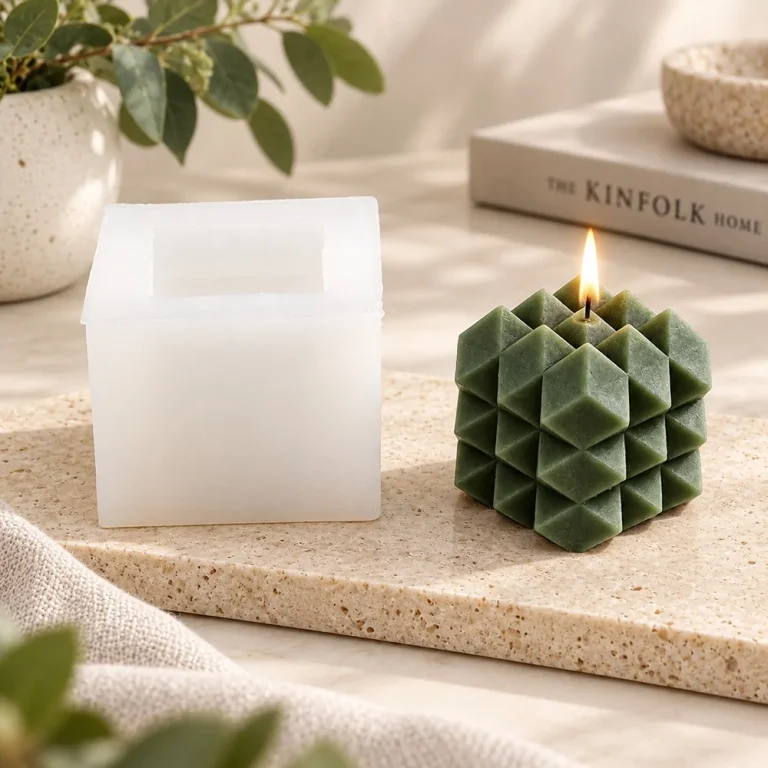Spiked Cube Silicone Candle Mold | BK8146 | BK Silicone
