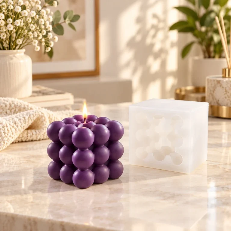 Bubble Cube Silicone Candle Mold | BK8216 | BK Silicone