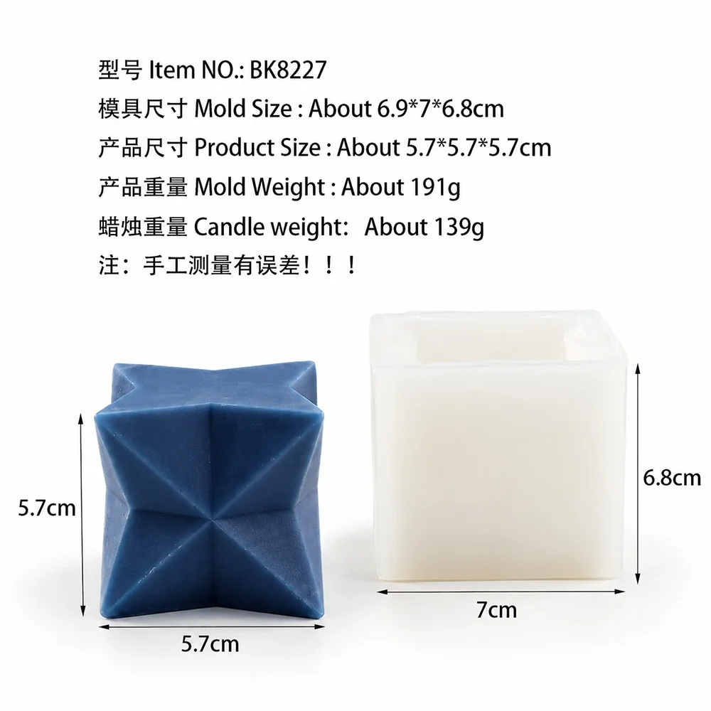 BK8227 Silikon-Kerzenformen