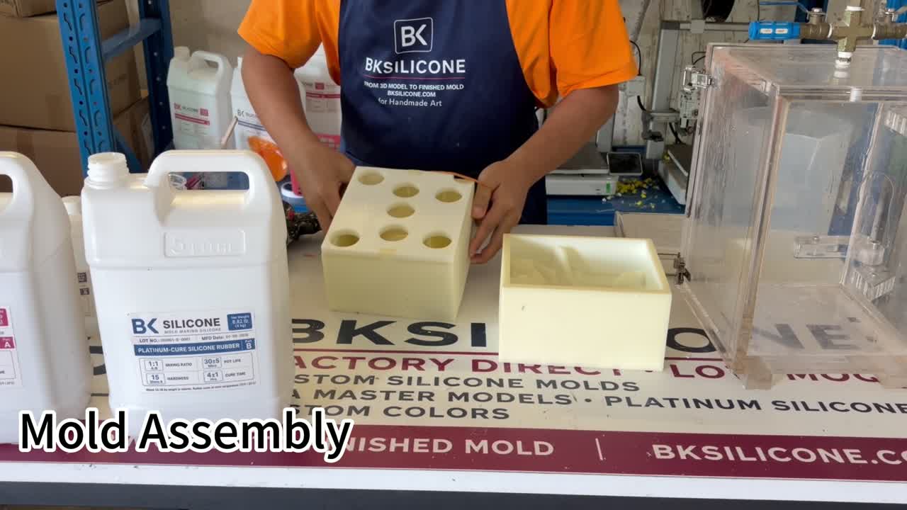Mold Assembly in a BKSILICONE custom silicone mold project