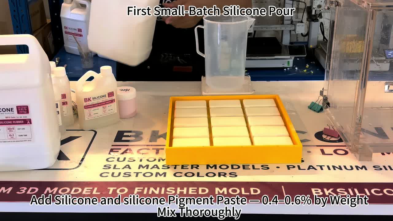 Silicone preparation frame from the BKSILICONE 0906 workshop video
