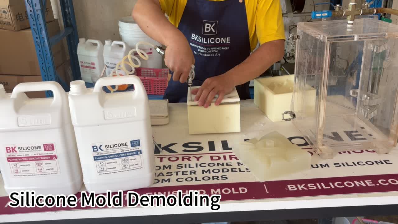 Silicone Mold Demolding in a BKSILICONE custom silicone mold project